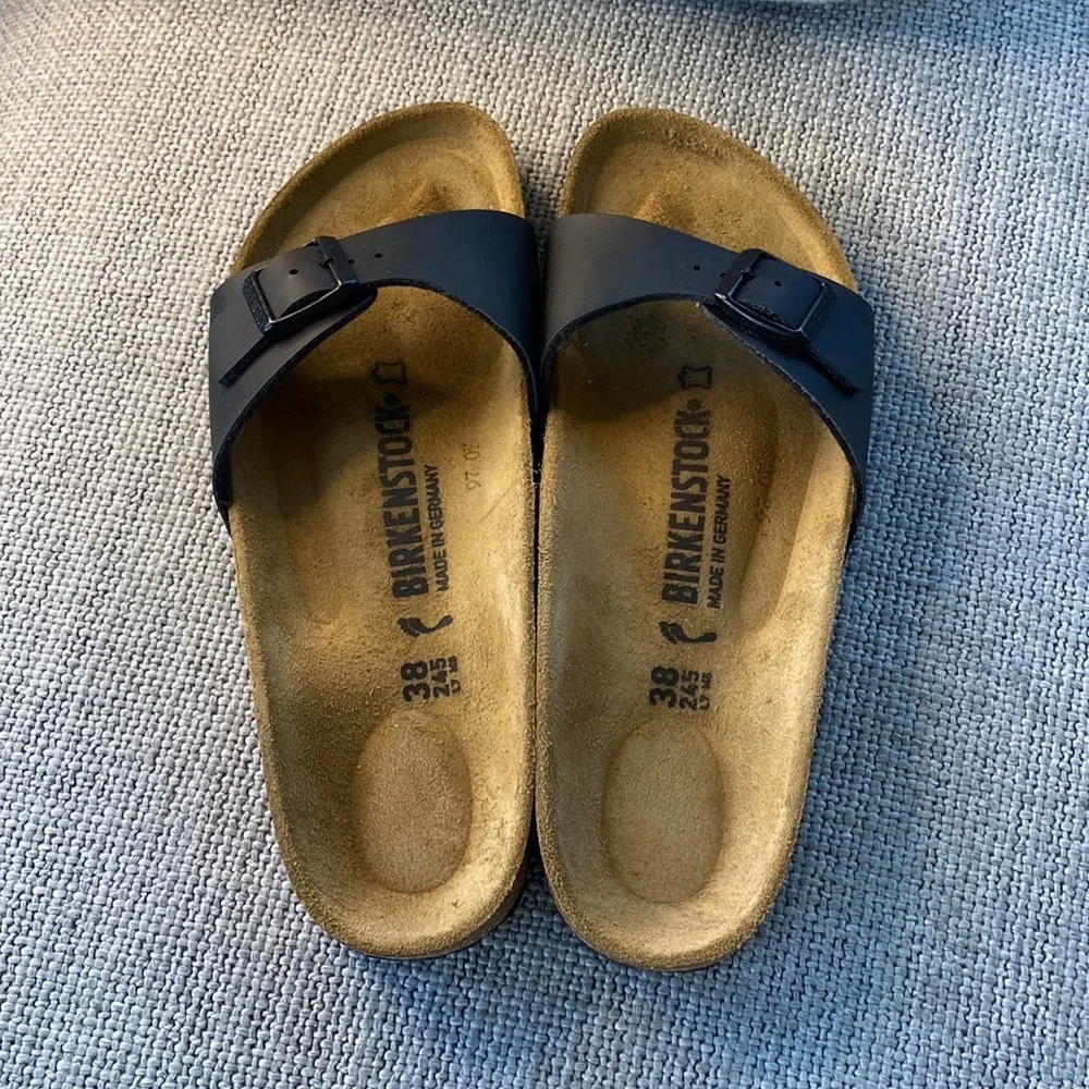 Birkenstock Madrid BS Sandal in Black SZ 7 or 7.5 - Picture 7 of 7